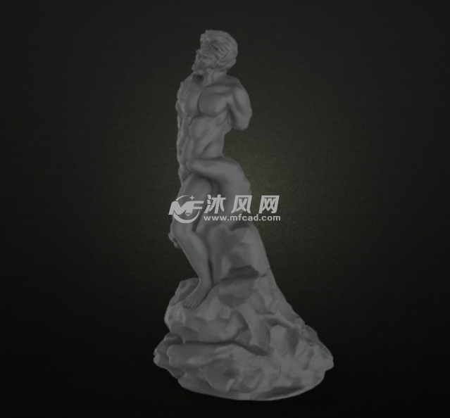 沼地的喷泉雕塑 外形图