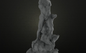 沼地的喷泉雕塑 外观图