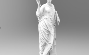 阿芙罗狄蒂女神雕塑侧视图