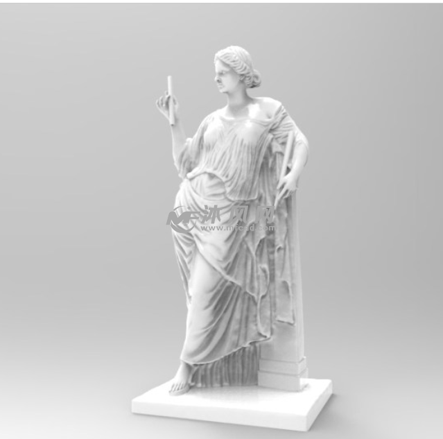 阿芙罗狄蒂女神雕塑轴测图