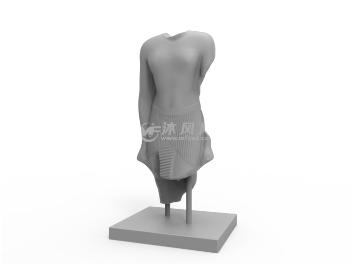 我的身体雕塑正视图