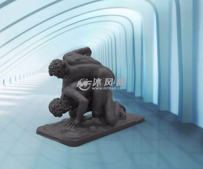 乌菲兹摔跤者外形图