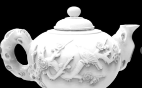 古色茶壶模型