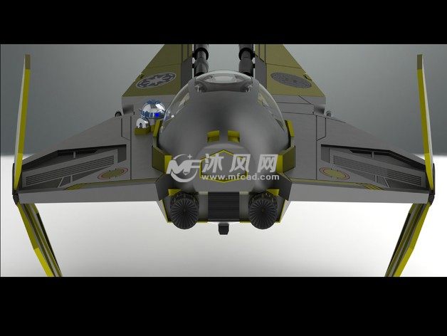 星球大战战斗机正视图