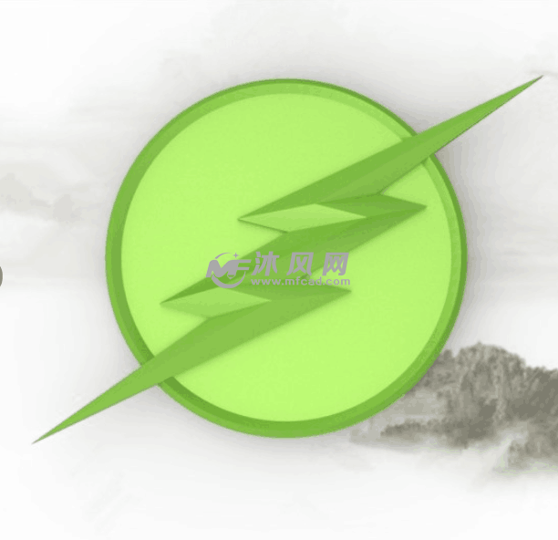 闪电胸章正视图