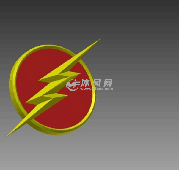 闪电胸章模型
