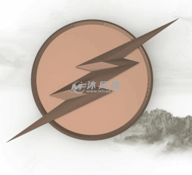 闪电胸章外形图