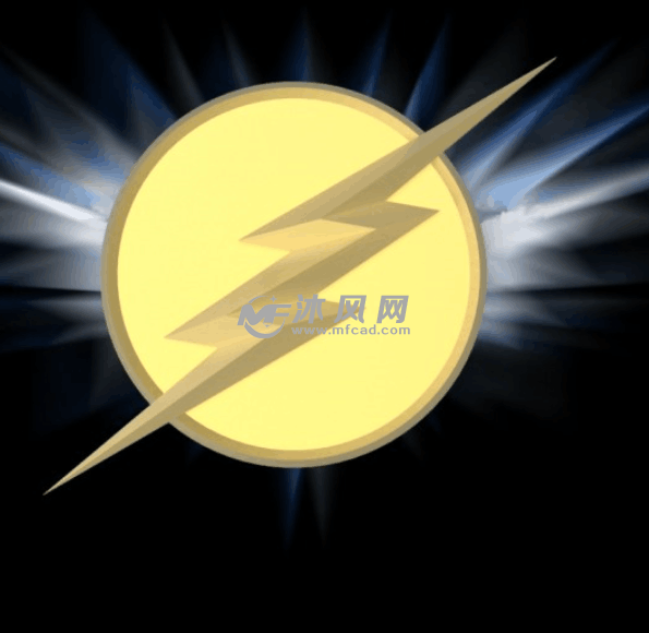 闪电胸章效果图