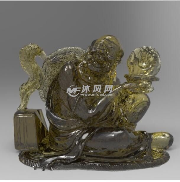 轴测图透明材质