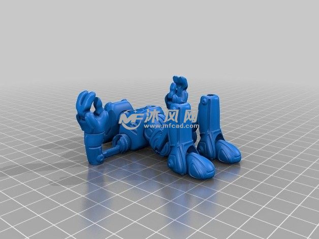 关节机器人模型轴测图