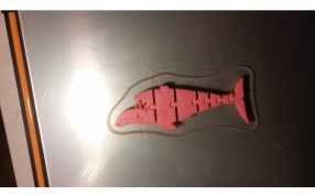 柔性鲨鱼玩具打印过程