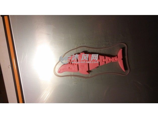 柔性鲨鱼玩具打印过程