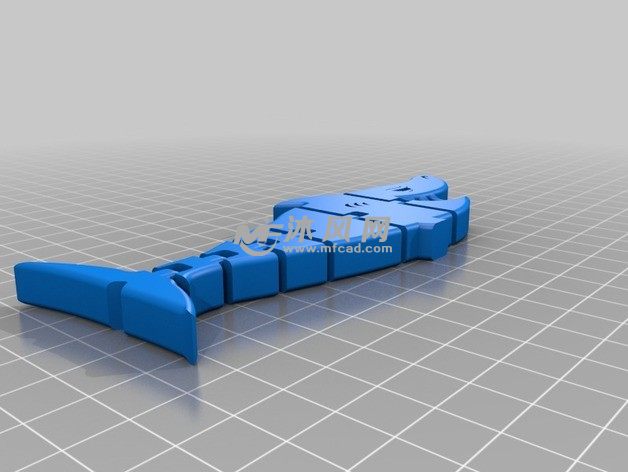 柔性鲨鱼玩具stl模型