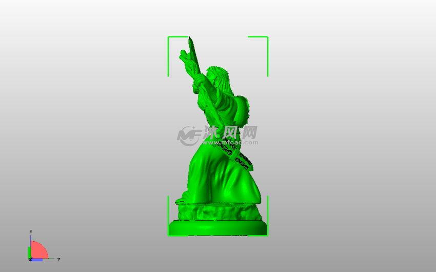 巫师全身像侧视图