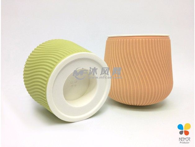 小烛台模型侧视图