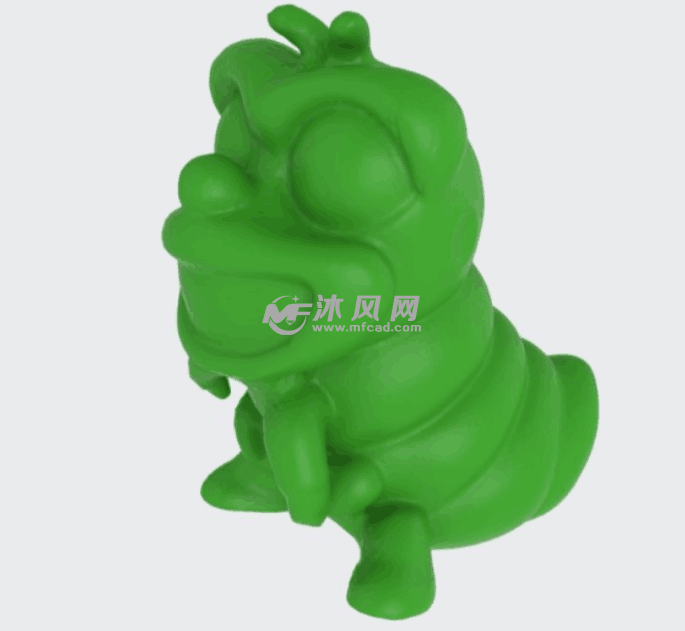 天然绿着色外形图