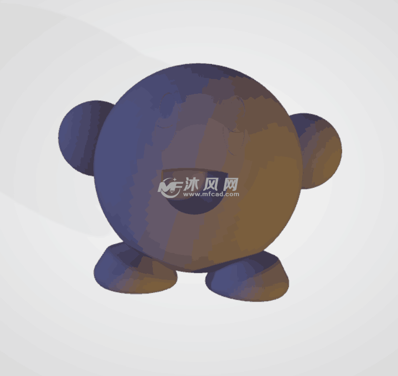 着色显示外形图