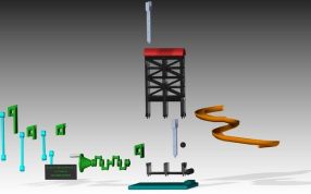 滚动球体爆炸图