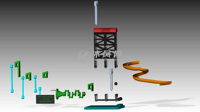 滚动球体爆炸图