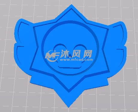 荣誉徽章模型主视图