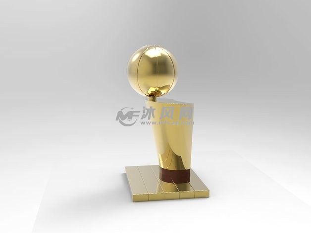 NBA奖杯笔筒作品上色