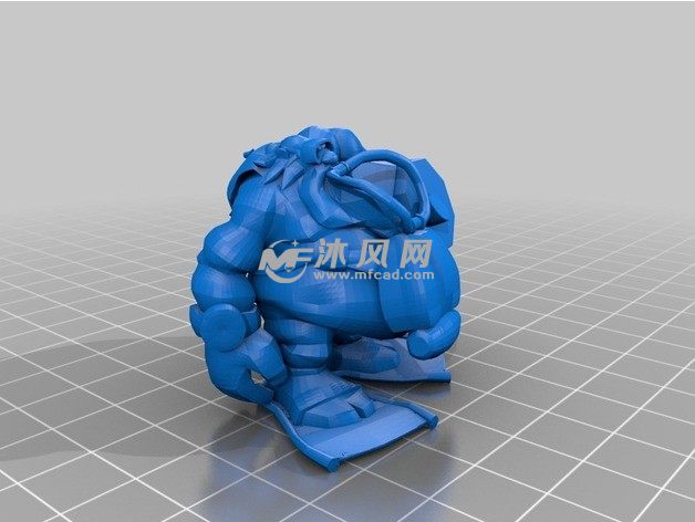 英雄联盟酒桶stl模型