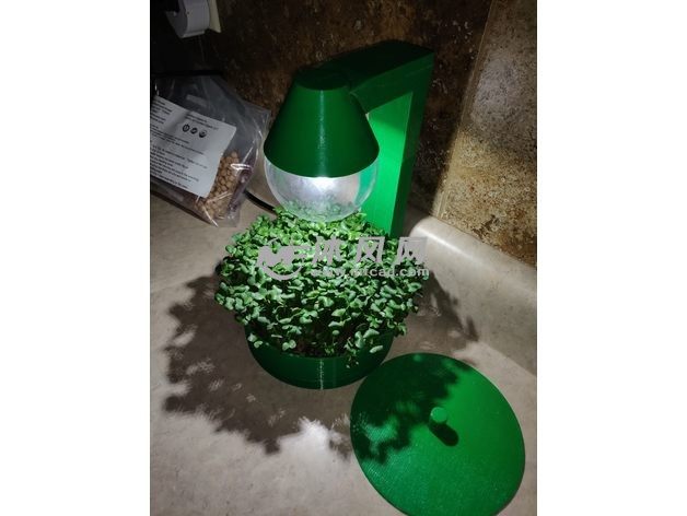 灯光花盆使用展示