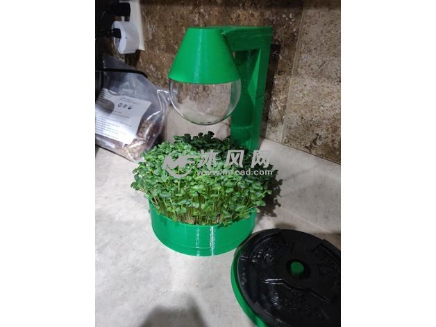 灯光花盆打印模型