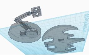 蝙蝠侠台灯零件图