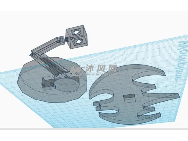 蝙蝠侠台灯零件图