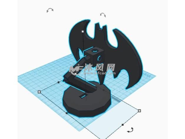 蝙蝠侠台灯设计图