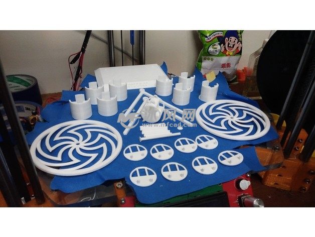 创新摩天轮打印零件