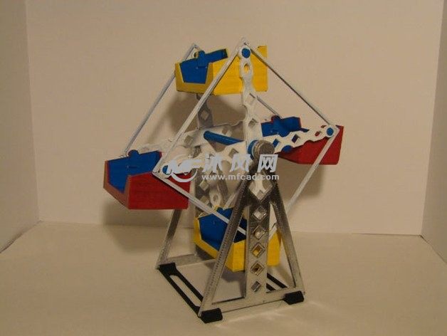 创意方形摩天轮打印照片