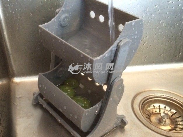 双层水果清洗器演示图