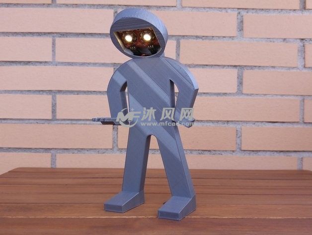 外星人造型台灯作品展示
