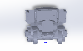 斗士坦克正视图