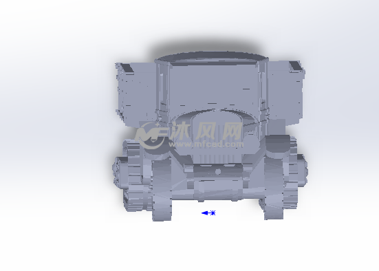 斗士坦克正视图