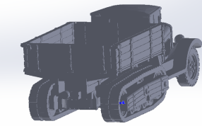 斗士坦克后视图