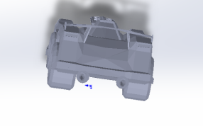 超音速赛车后视图