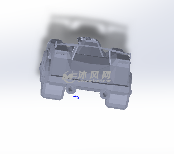 超音速赛车后视图