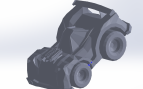 3D打印超音速赛车模型图纸