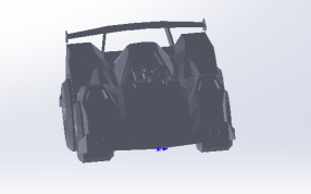 超音速赛车正视图