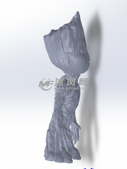 小树人格罗特侧视图