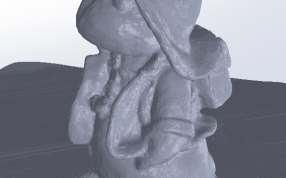 戴帽子娃娃无上色的视图