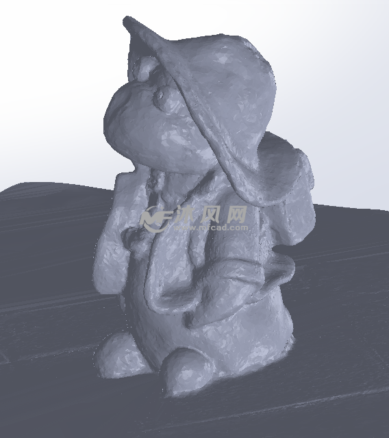 戴帽子娃娃无上色的视图