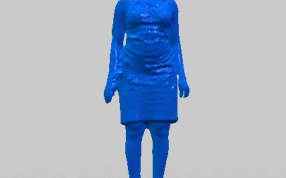 中年妇女正视图