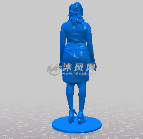 中年妇女后视图