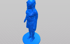 中年妇女轴测图