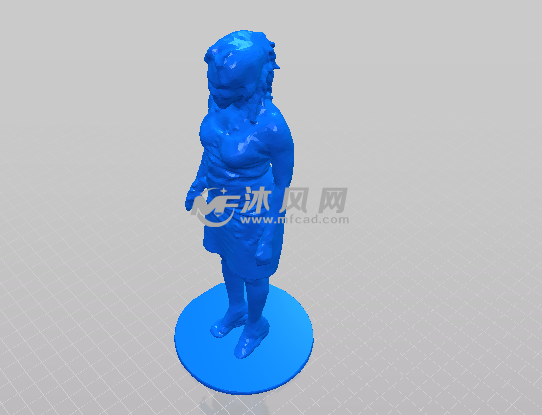 中年妇女轴测图