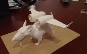 飞行狗打印侧视图